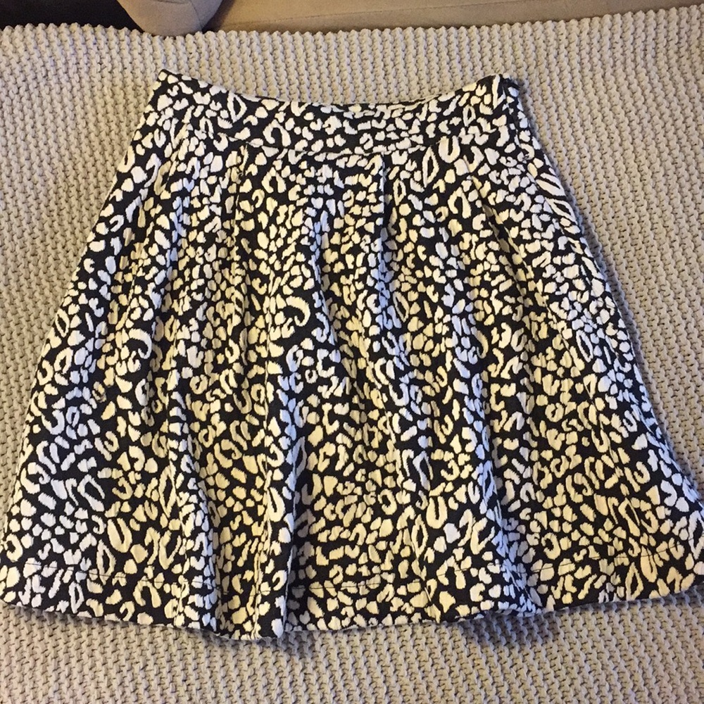 Black and white circle skirt